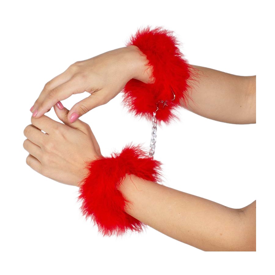 SECRETPLAY - MENOTTES MARABOU ROUGE